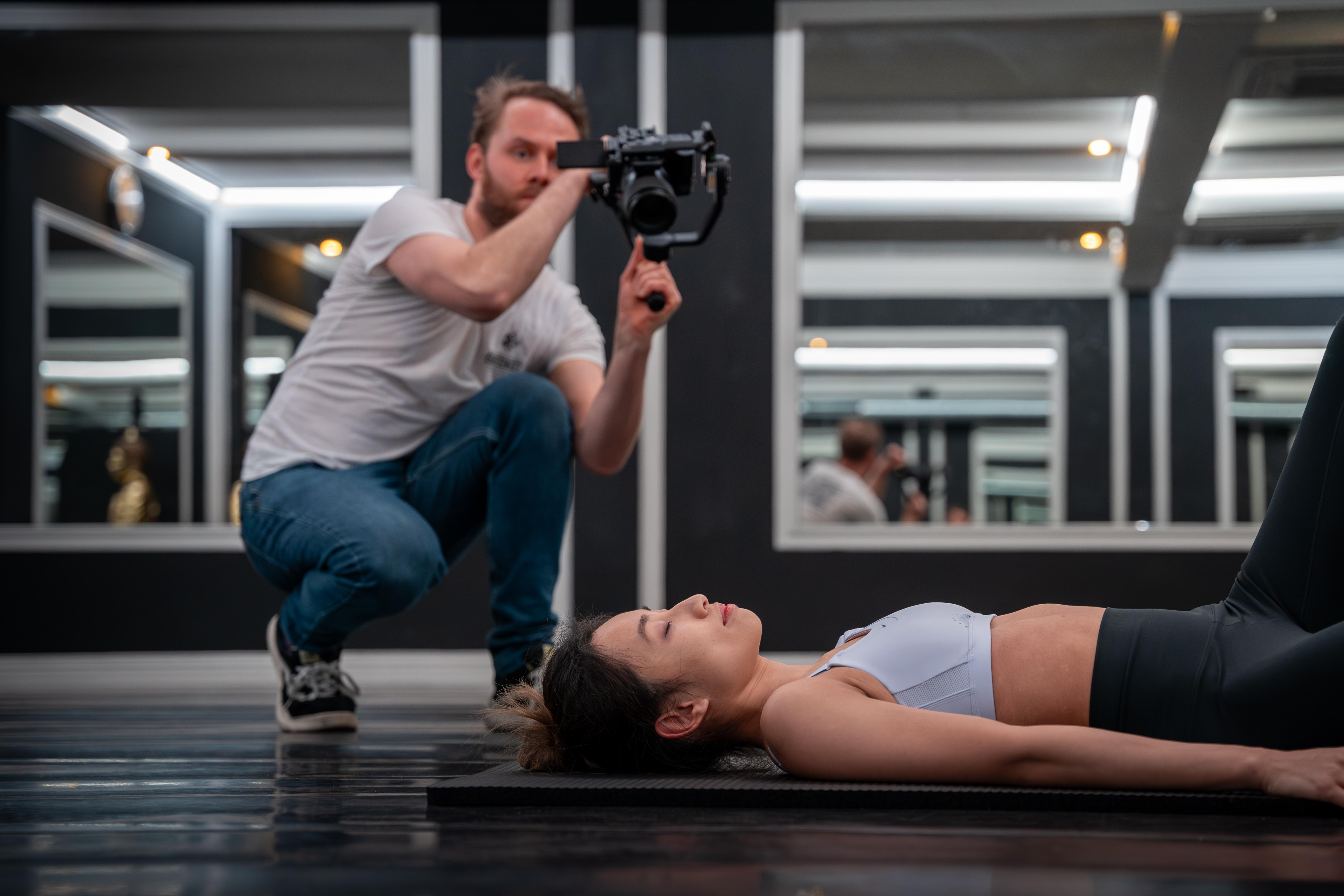 Maarten Verboon aan het werk voor Dutch Gym
